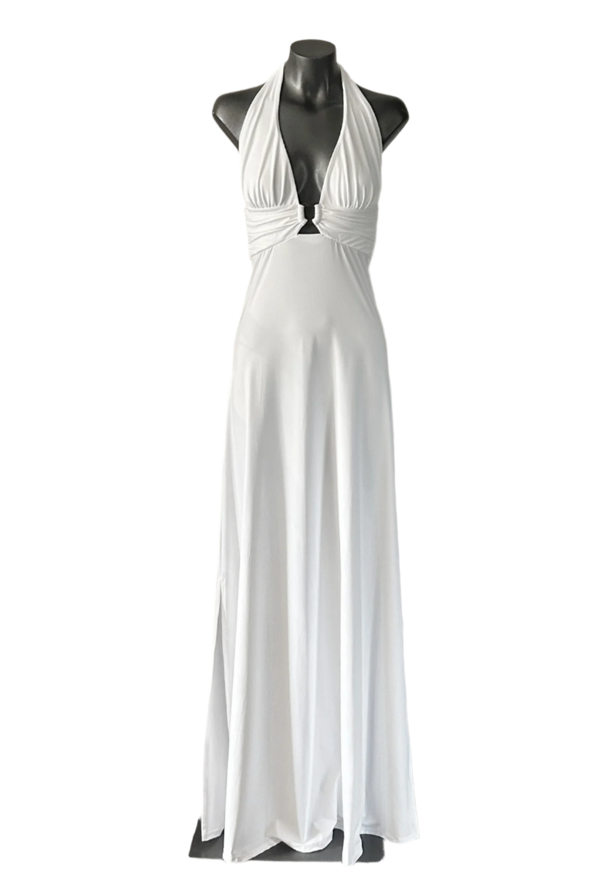 Rita Mennoia Fibbia Maxi Dress White