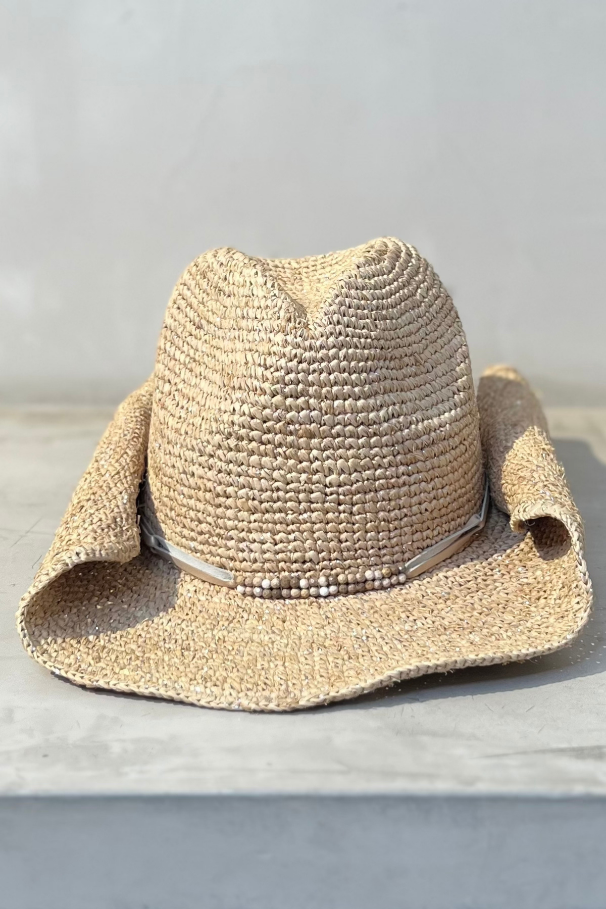 Florabella Kelli Cowboy Hat Almond Silver