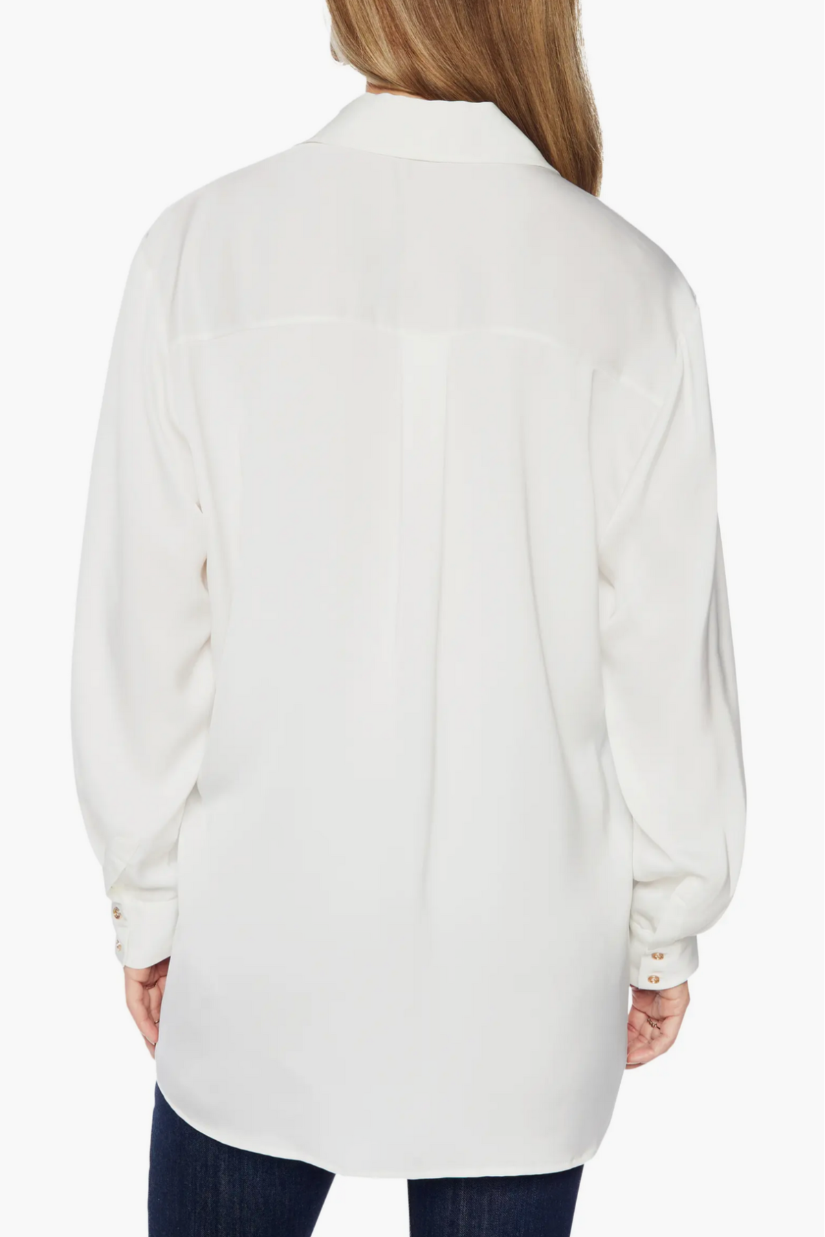 Ramy Brook Kolby Oversized Button Down Blouse White