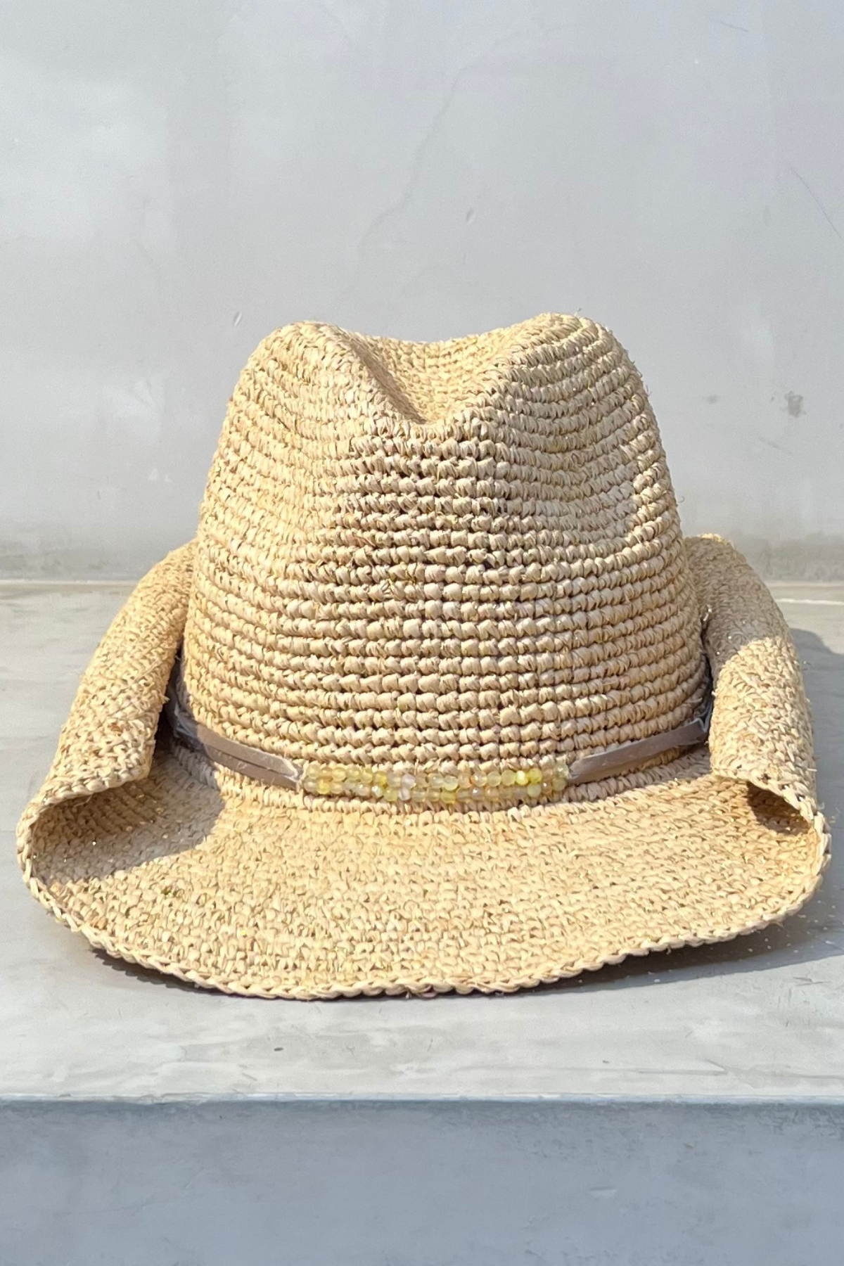 Florabella Kelli Cowboy Hat Natural Gold