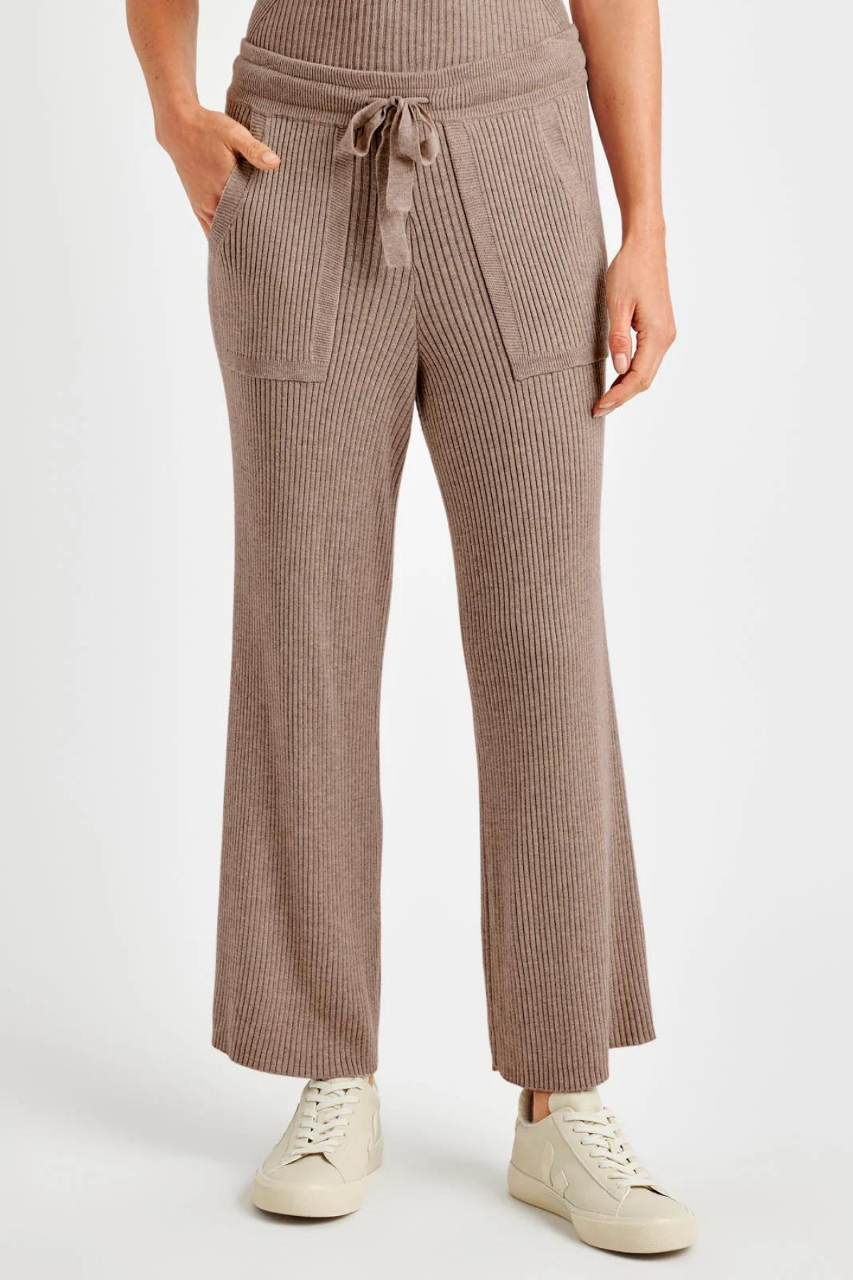 Splendid Georgie Cashblend Rib Pant Tawny Heather