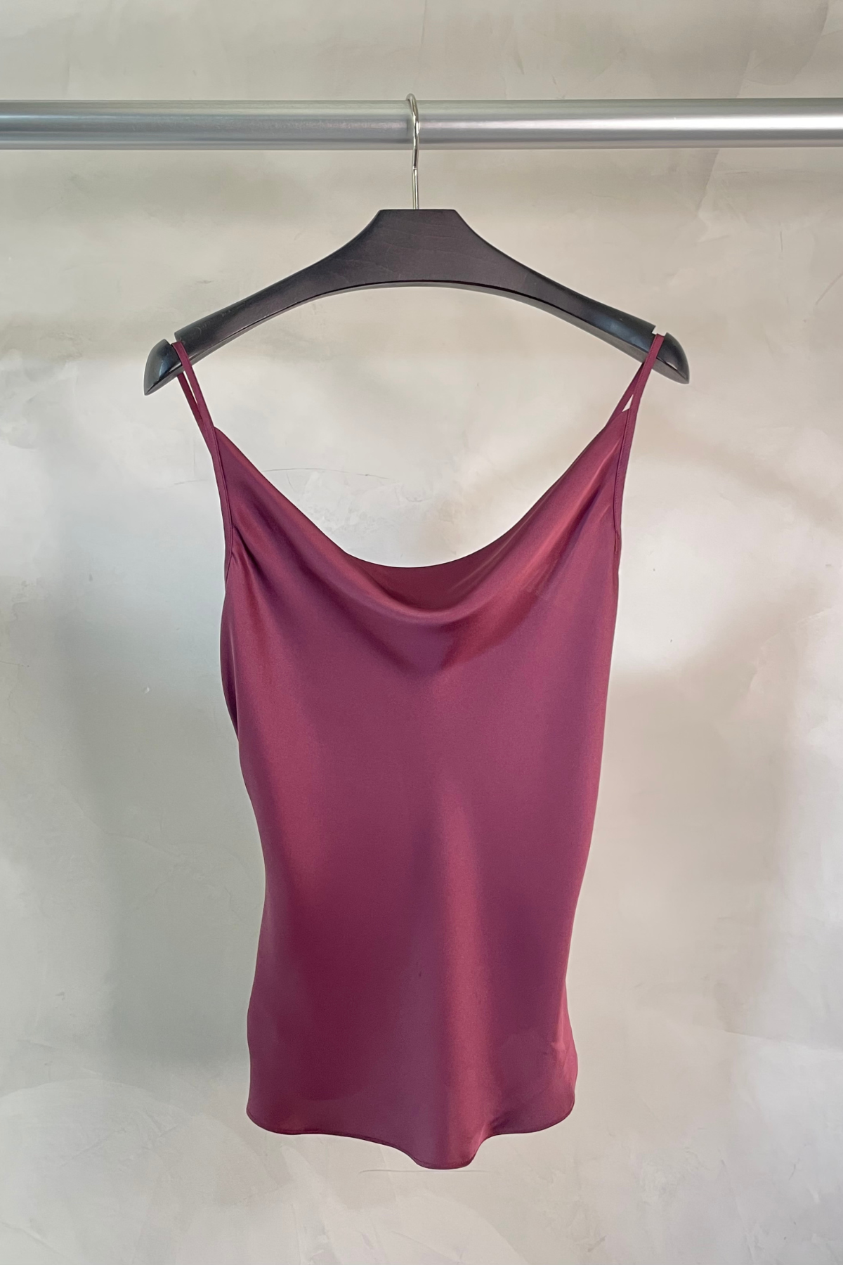 Ramy Brook Abigail Cowl Neck Tank Top Pinot Noir