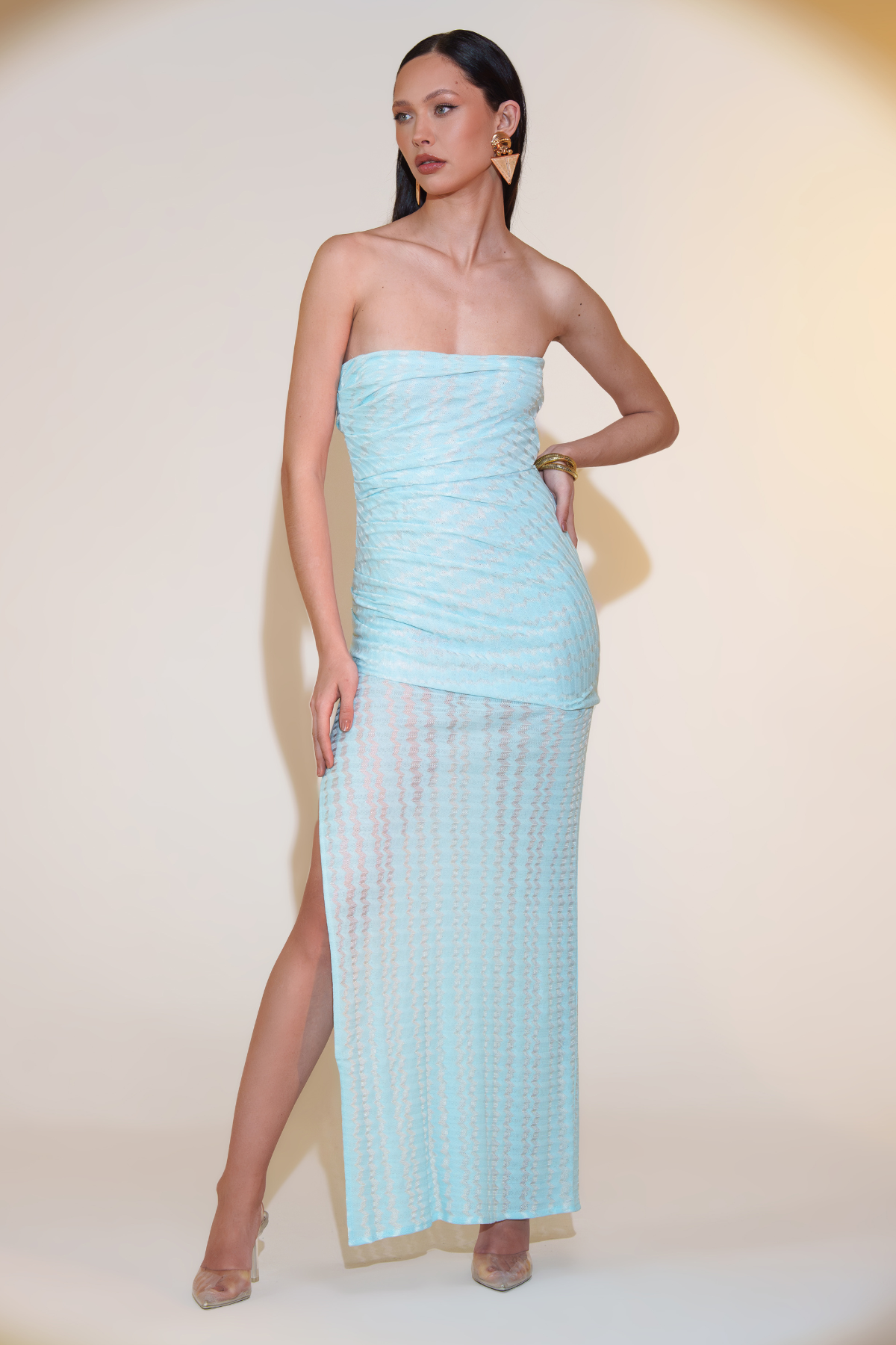 Pho Firenze Strapless Maxi Dress