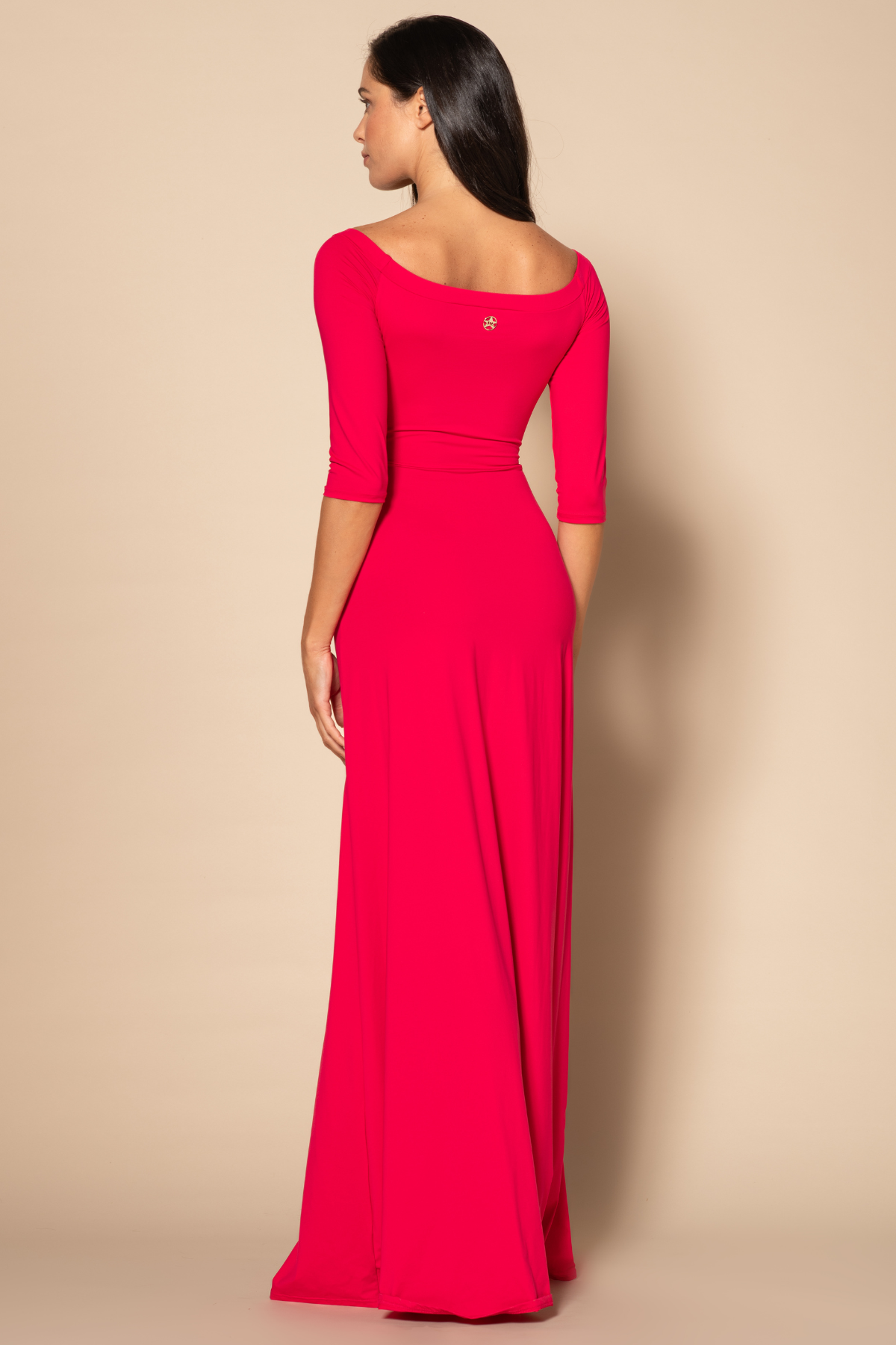 Rita Mennoia 3/4 Sleeve Maxi Dress