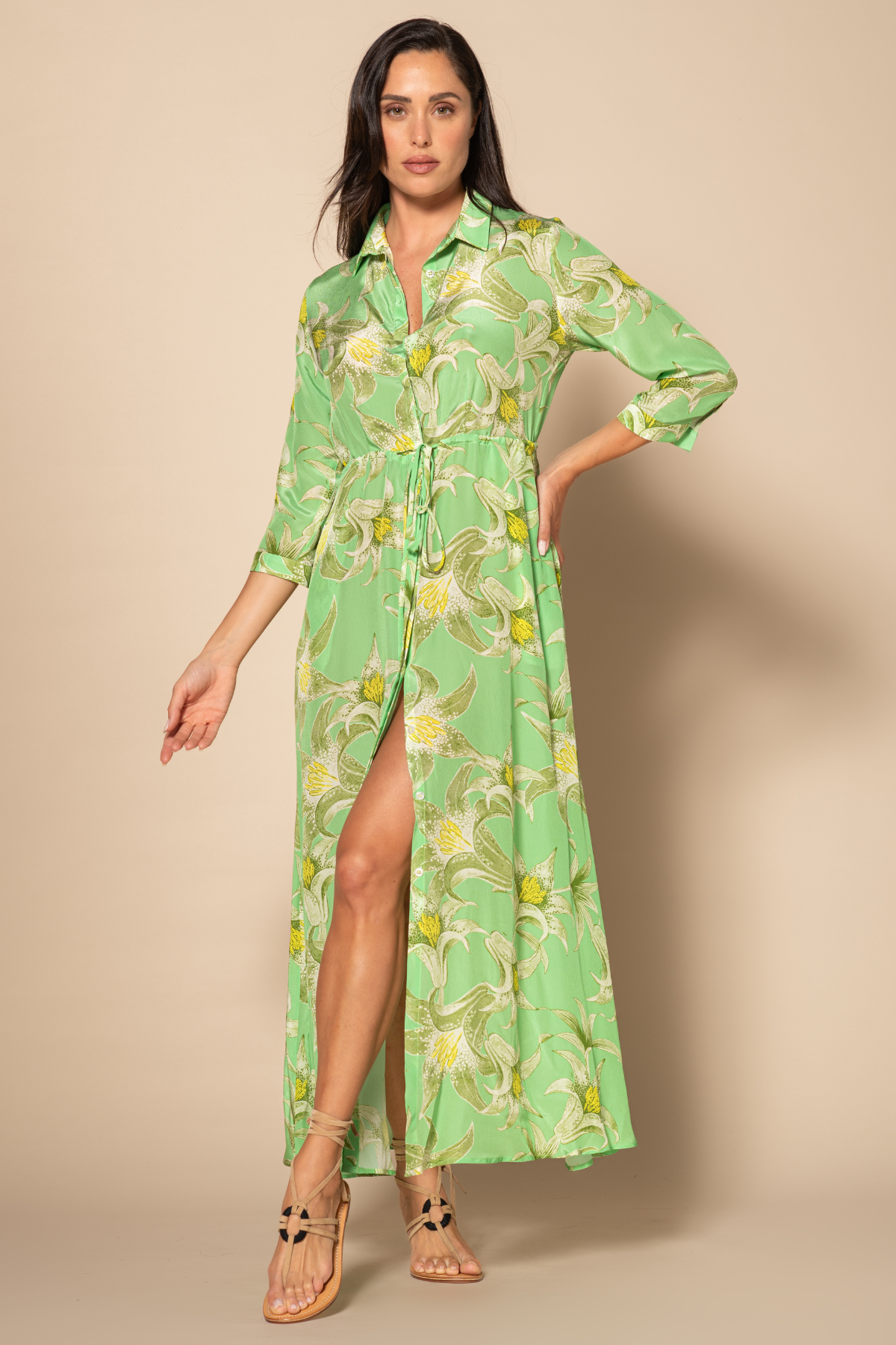 Rita Mennoia Shirt Dress Giglio Menta