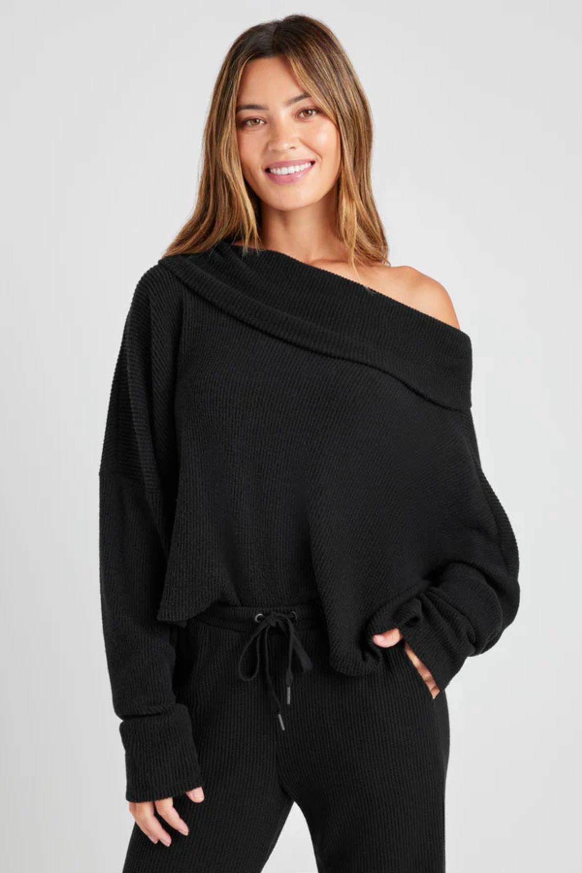 Splendid London Lounge Drape Top