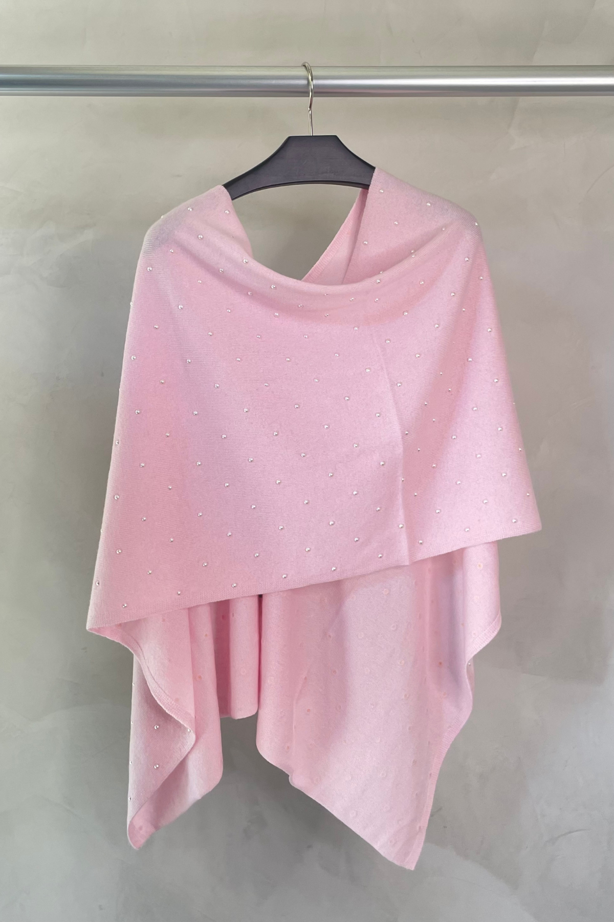 In Cashmere Poncho Pink