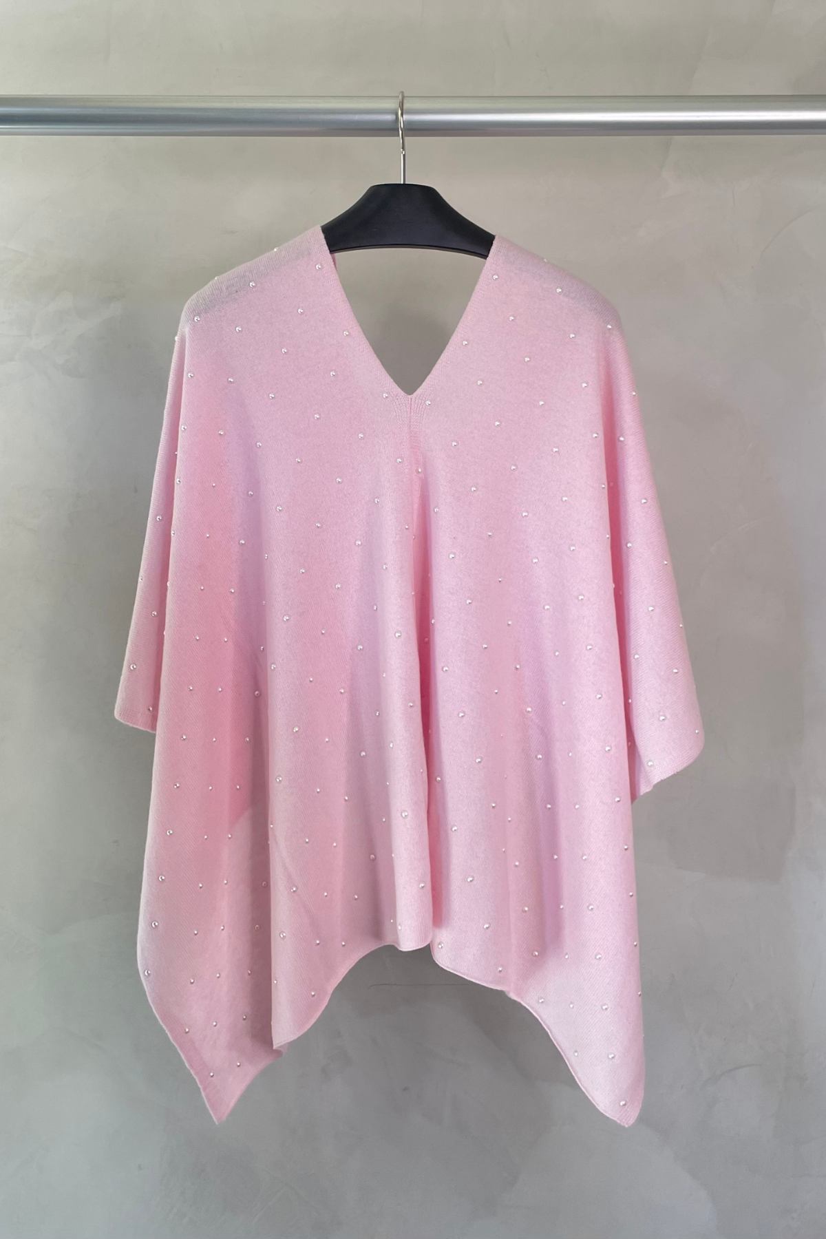 In Cashmere Poncho Pink