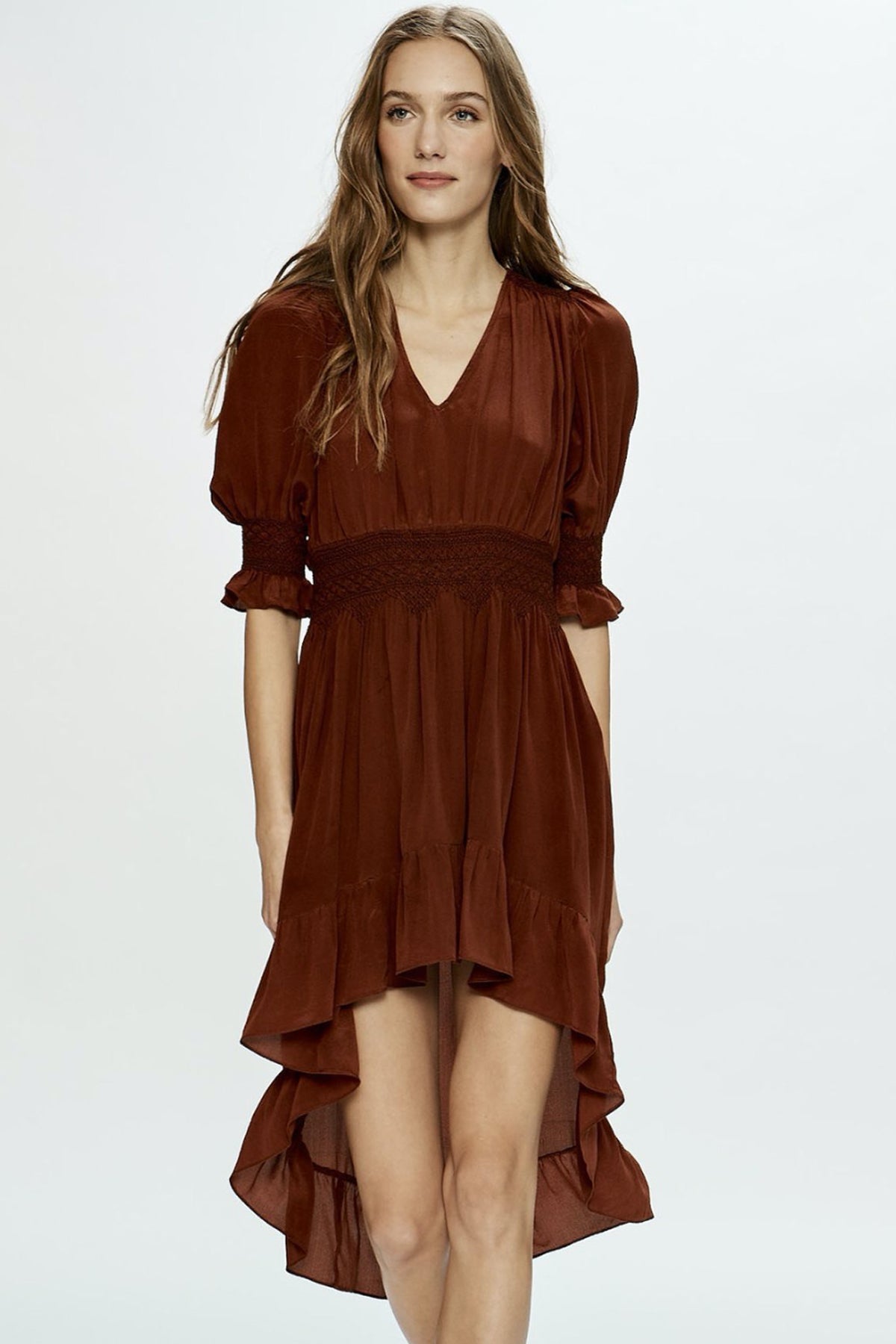 Love Sam Blixen Smocked Mini Dress