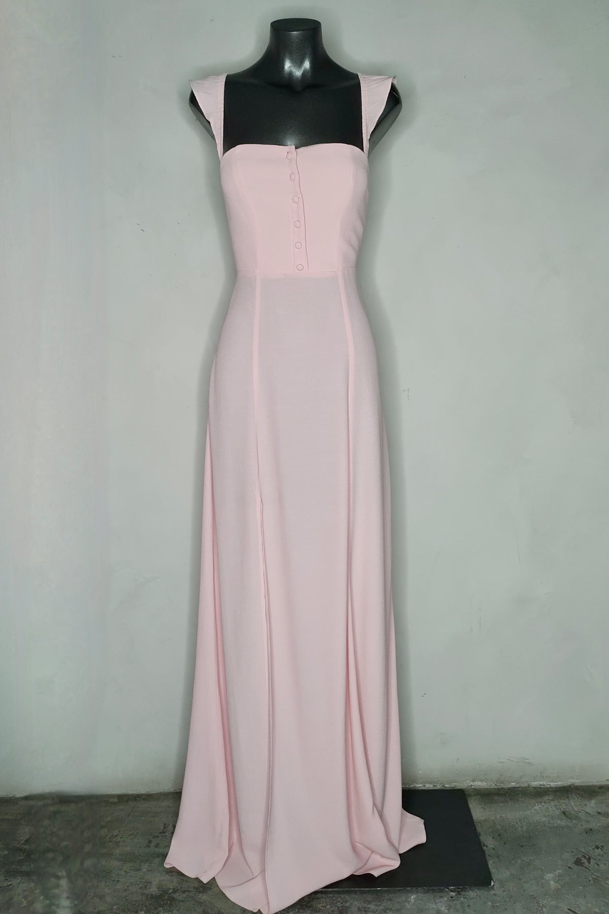 Flynn Skye Bardot Pink Maxi Dress