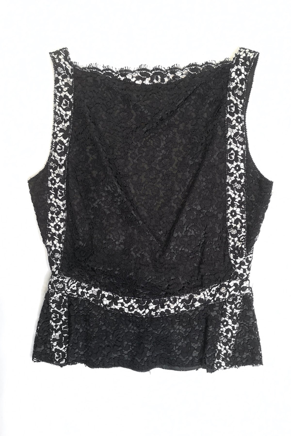 Nina Ricci Black Lace Top