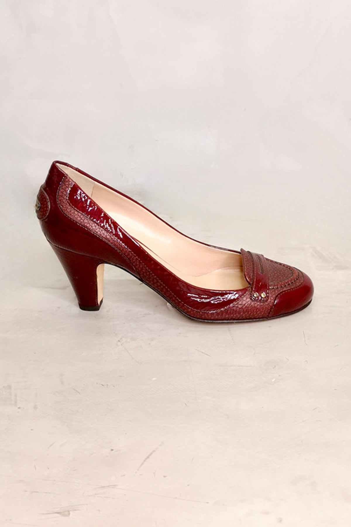 Vicini Burgundy High Heel Shoes