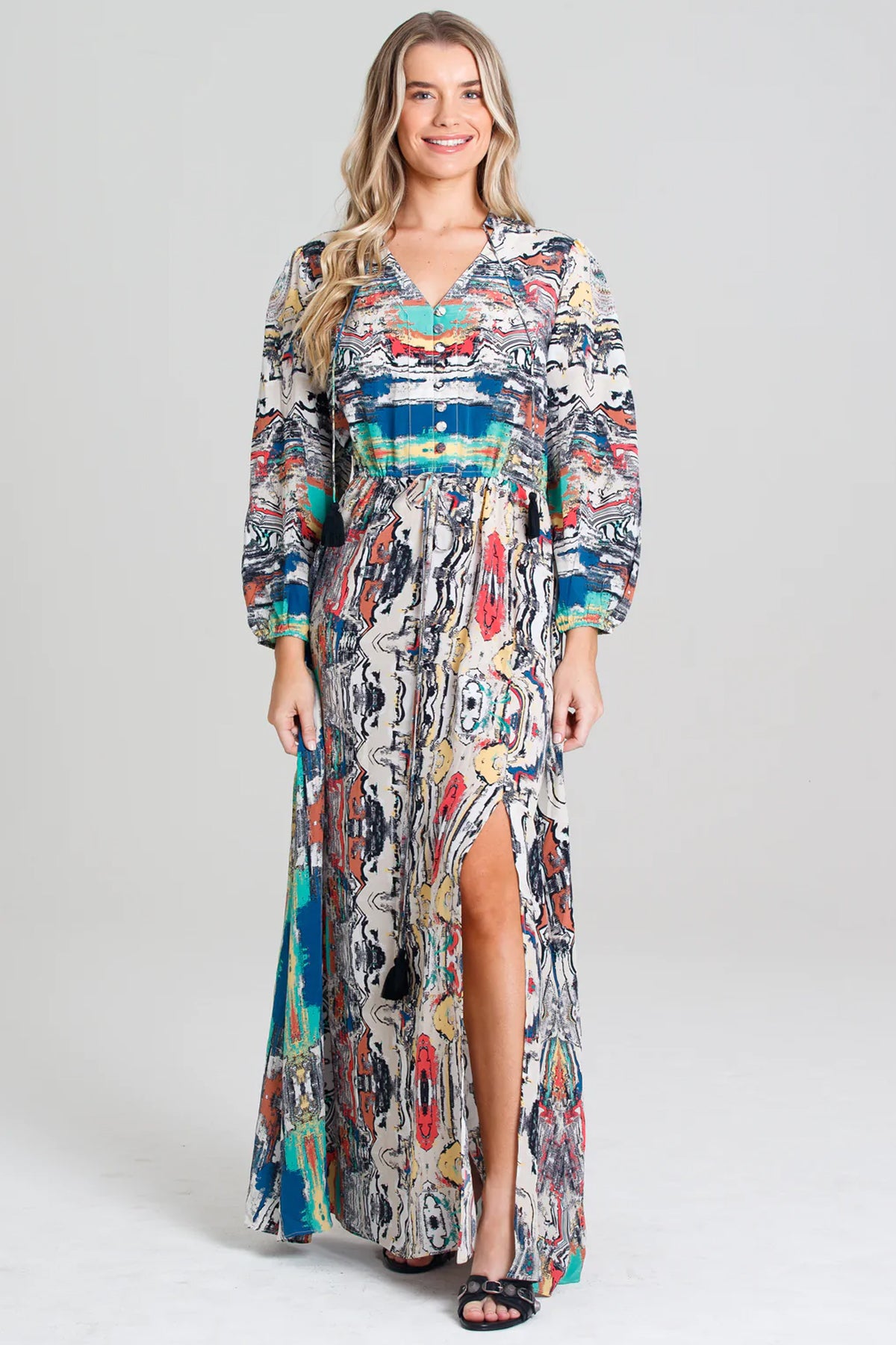 Moda Baronessa Palm Beach Maxi Dress Leon