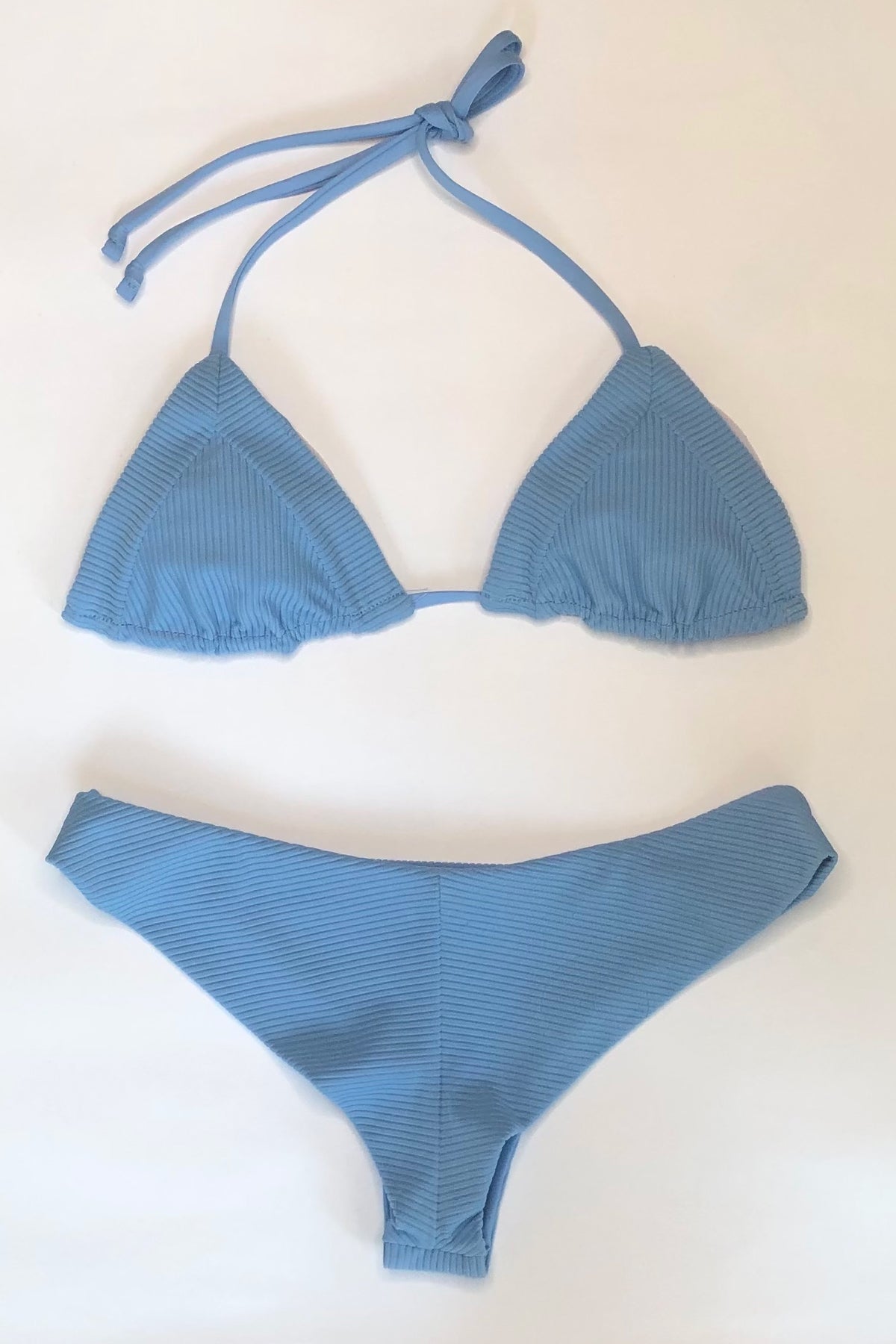 Frankies Sky Ribbed Bikini Chambray