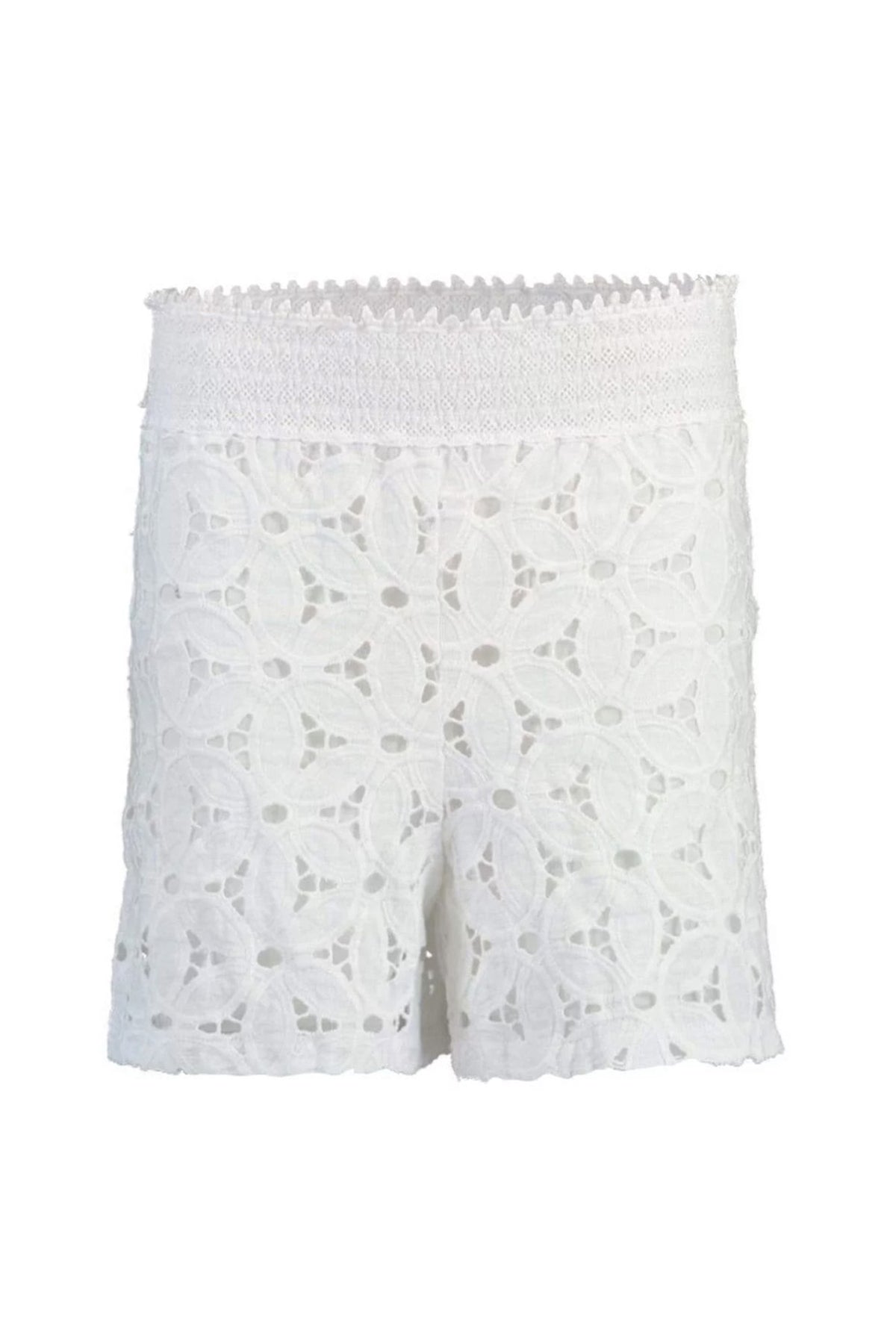 Temptation Positano Kenya Embroidered Shorts White